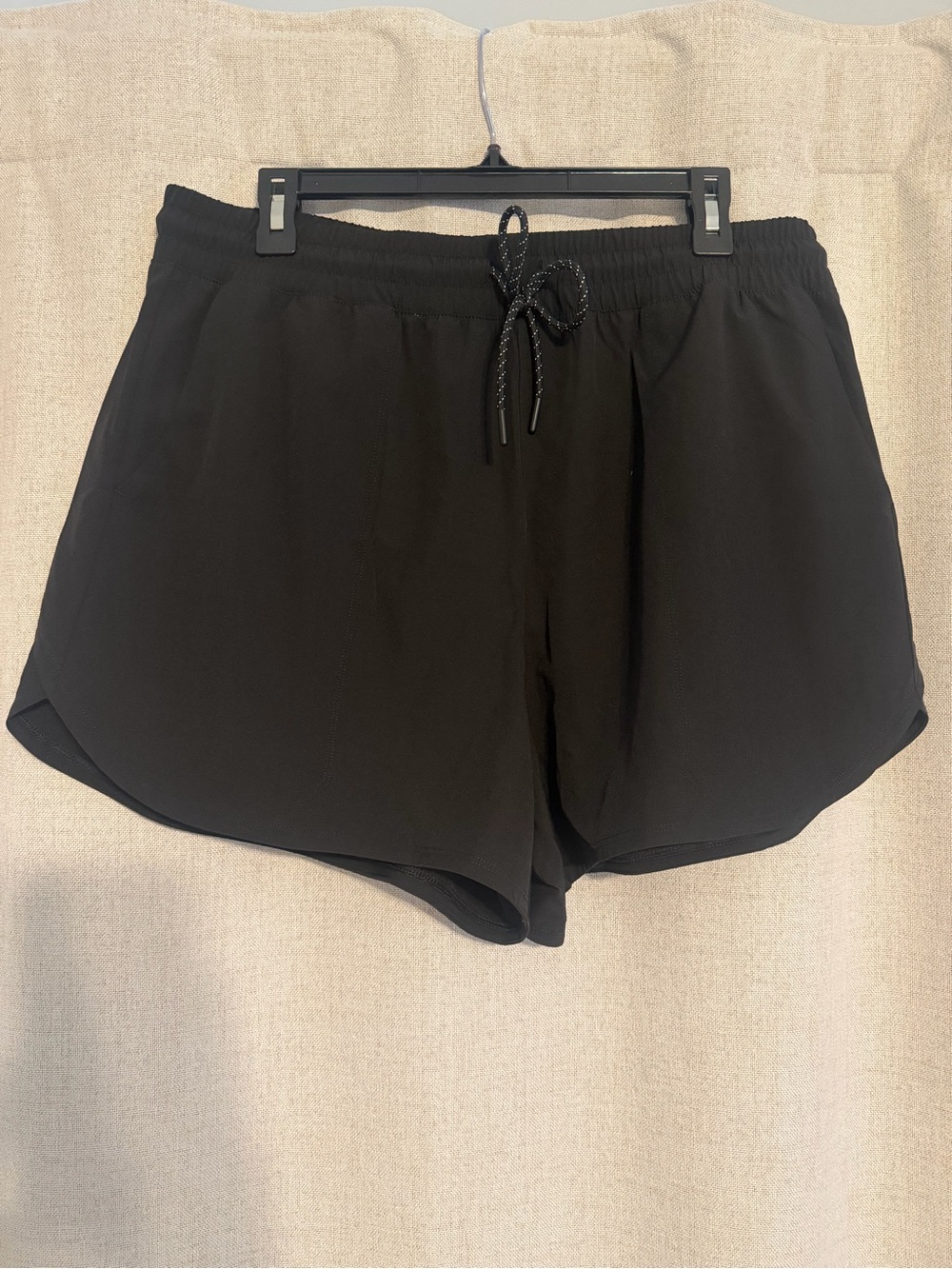 Black Women's Active Drawstring Shorts
